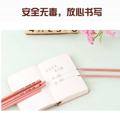 hb红杆铅笔儿童素描美术铅笔 学生幼儿园一年级铅笔套装原木橡皮头铅笔文具用品